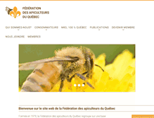 Tablet Screenshot of apiculteursduquebec.com